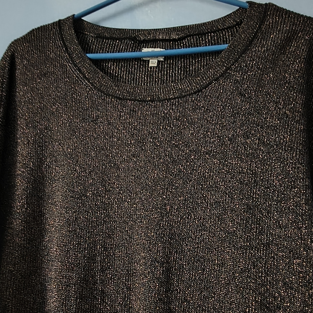 Wilfred Black + Gold Silk Cashmere Knit Sweater M - Picture 3 of 7